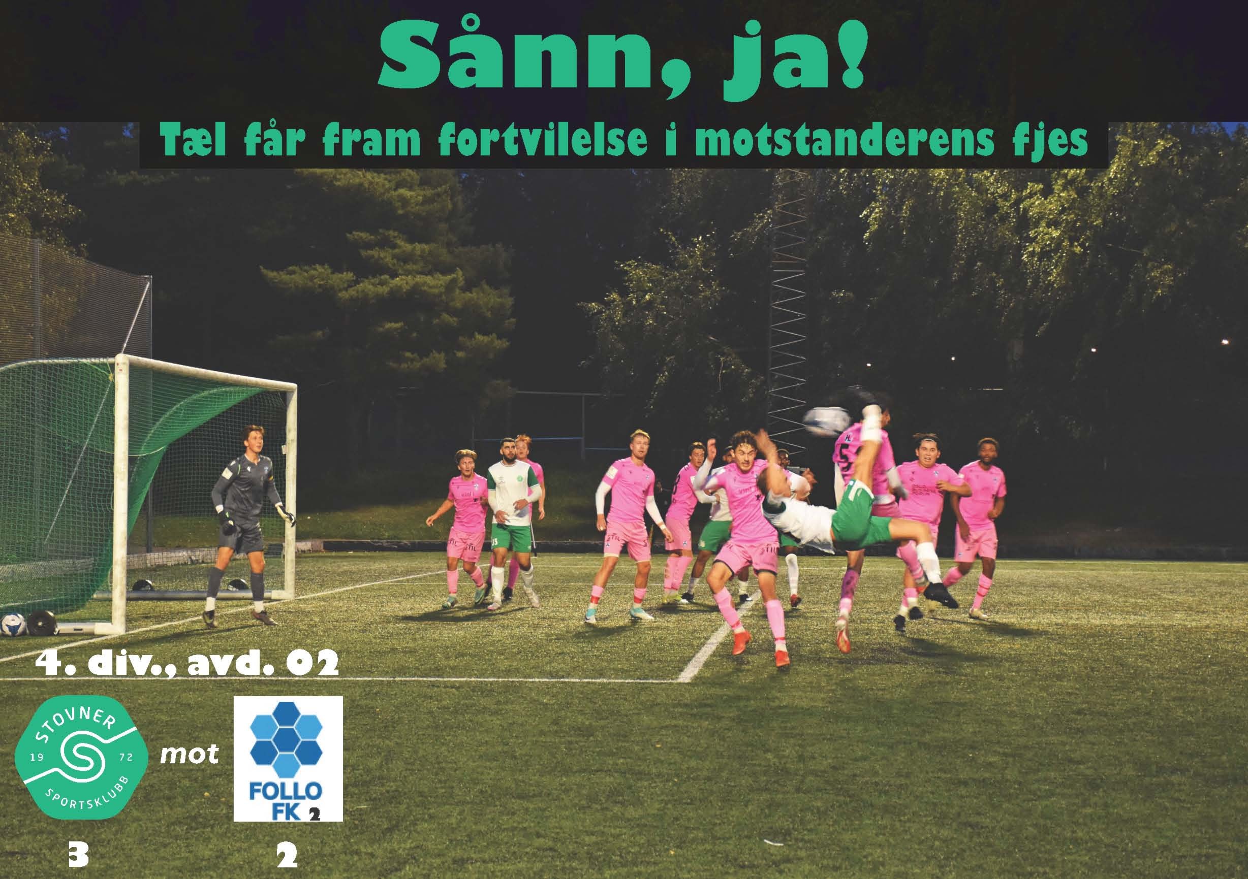 Endelig en real fotballkamp